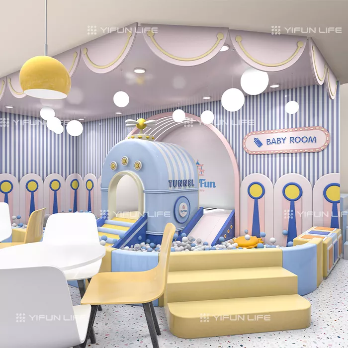 Australia 1000 Sqm Cartoon Color Blocking Style Indoor Playground Design for Kids Club