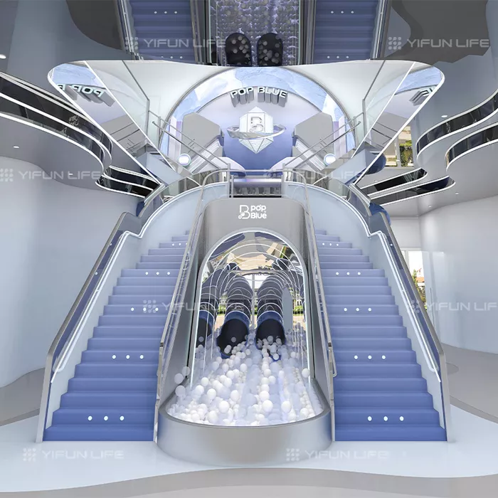 China 3500 Sqm Ocean and Space Dual Theme Style Indoor Playground Design for Kids Club