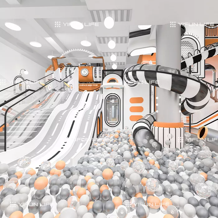China 6000 Sqm Space Style Indoor Playground Design for Family Club