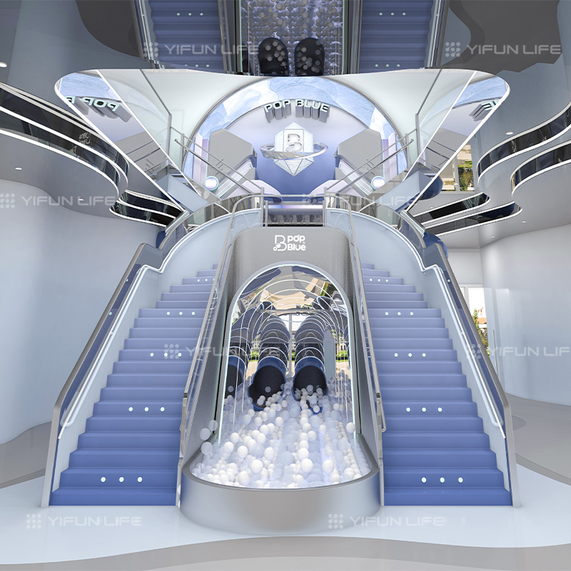 China 3500 Sqm Ocean and Space Dual Theme Style Indoor Playground Design for Kids Club